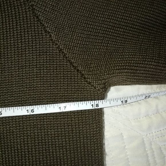 𝅺KOKOMARINA Winter Chocolate Brown Merino Wool Lagenlook Oversized Knit Small - Picture 11 of 14